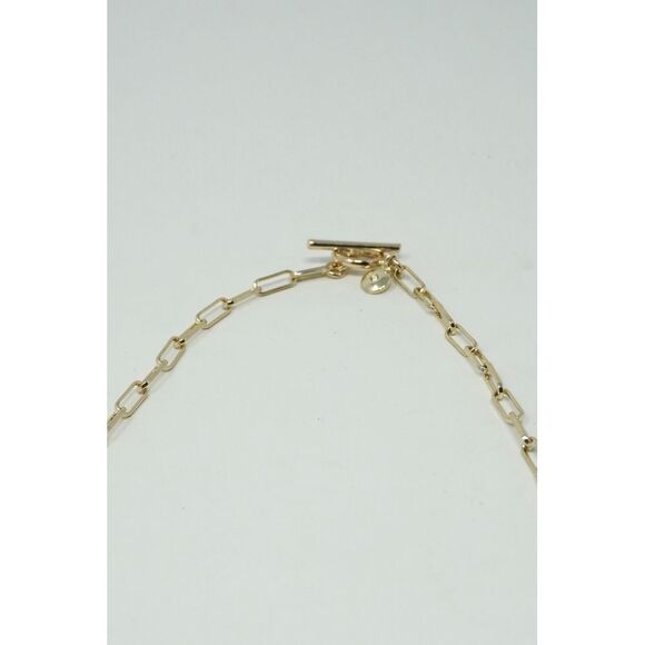 J. Crew‎ THREE Piece Gold Tone Layering and Bracelet Set NWT Paperclip Chains - Picture 4 of 10